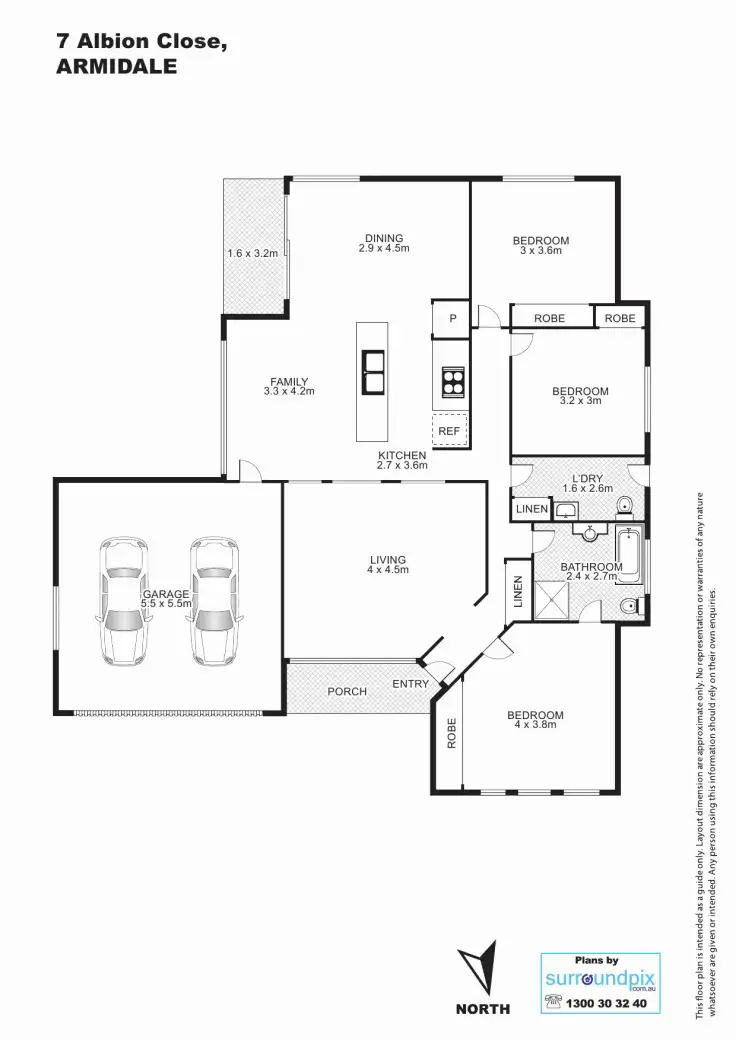 Floorplan of Homely house listing, 7 Albion Close, Armidale NSW 2350