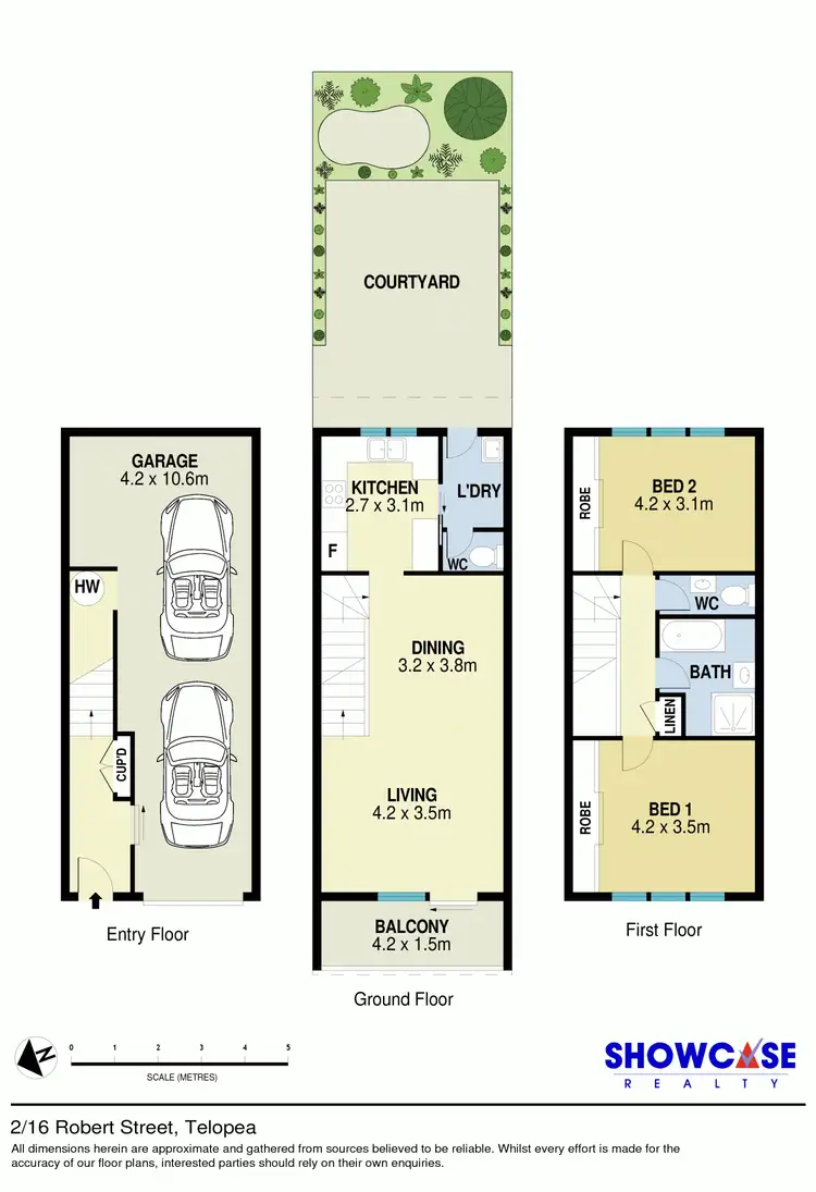 Floorplan of Homely townhouse listing, 2/16 Robert Street, Telopea NSW 2117