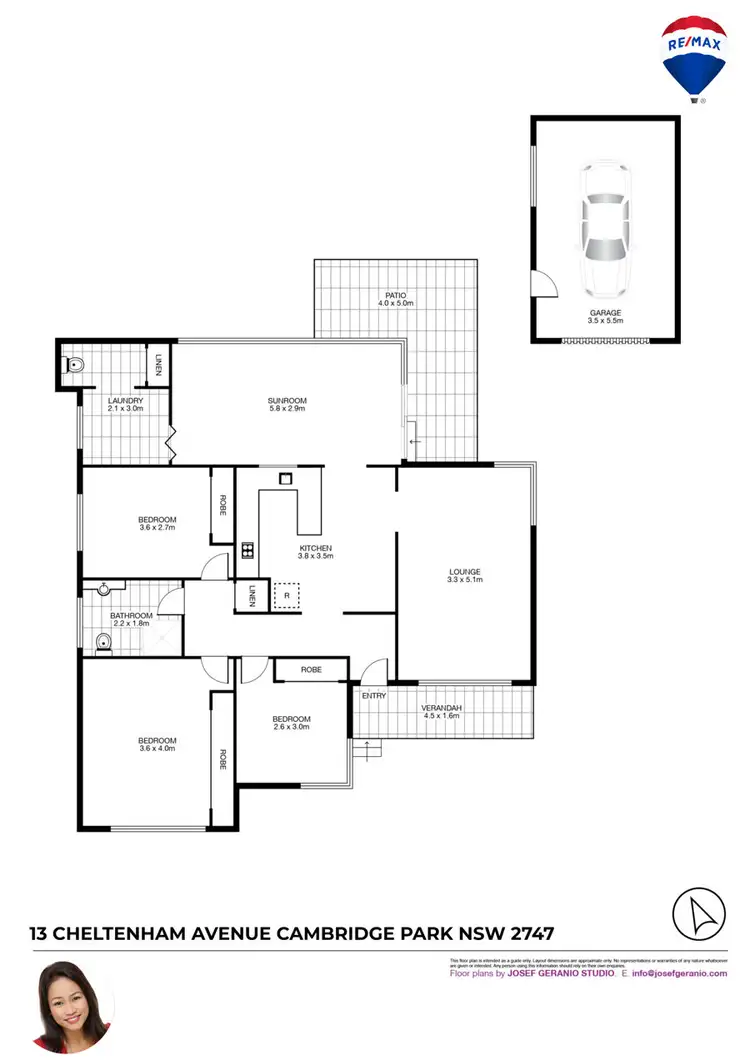 Floorplan of Homely house listing, 13 CHELTENHAM AVENUE, Cambridge Park NSW 2747