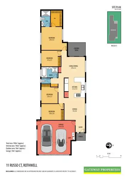 Floorplan of Homely house listing, 11 RUSSO COURT, Rothwell QLD 4022