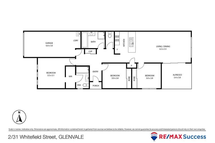 Floorplan of Homely unit listing, 2/31 Whitefield Street, Glenvale QLD 4350