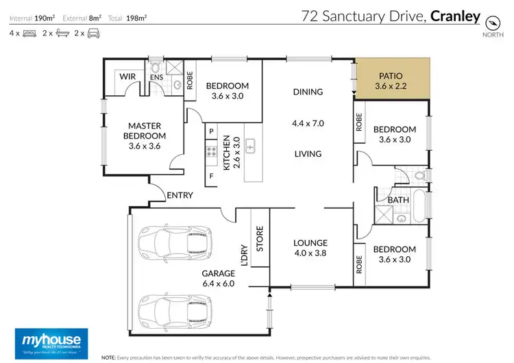 Floorplan of Homely house listing, 72 Sanctuary Drive, Cranley QLD 4350