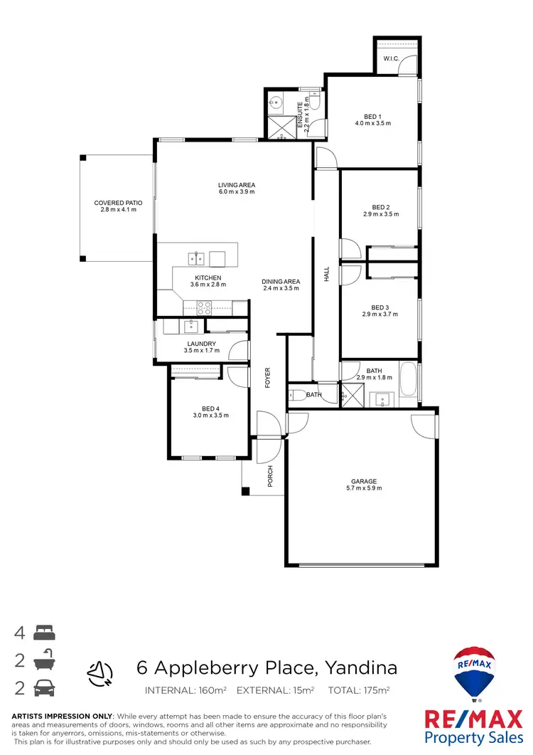 Floorplan of Homely house listing, 6 Appleberry Place, Yandina QLD 4561
