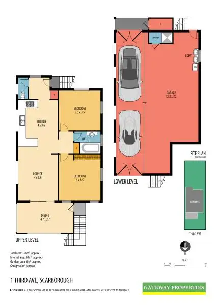 Floorplan of Homely house listing, 1 THIRD AVENUE, Scarborough QLD 4020
