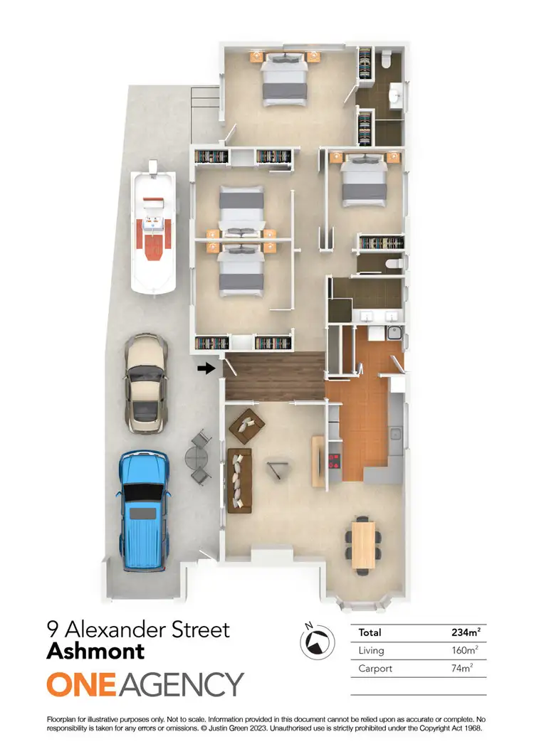 Floorplan of Homely house listing, 9 ALEXANDER STREET, Ashmont NSW 2650