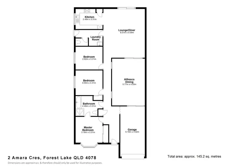 Floorplan of Homely house listing, 2 Amara Cr, Forest Lake QLD 4078