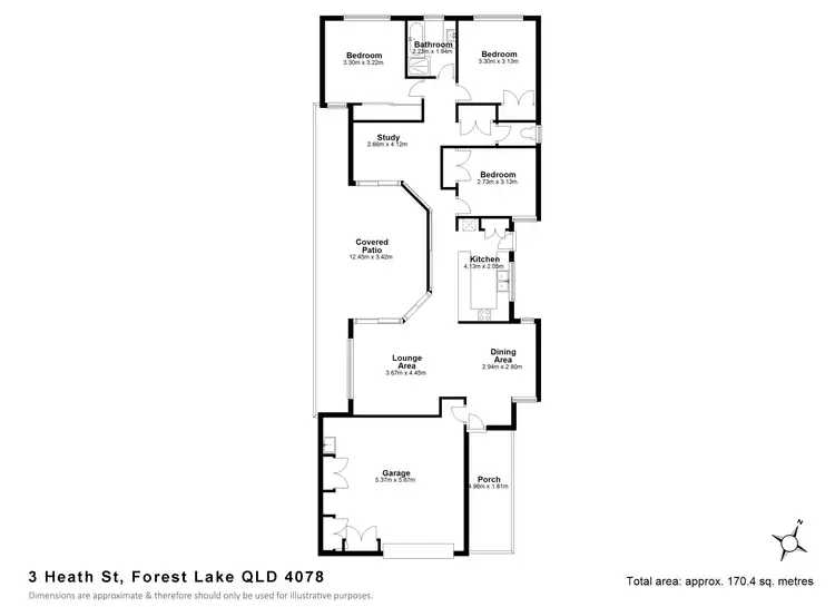 Floorplan of Homely house listing, 3 Heath St, Forest Lake QLD 4078