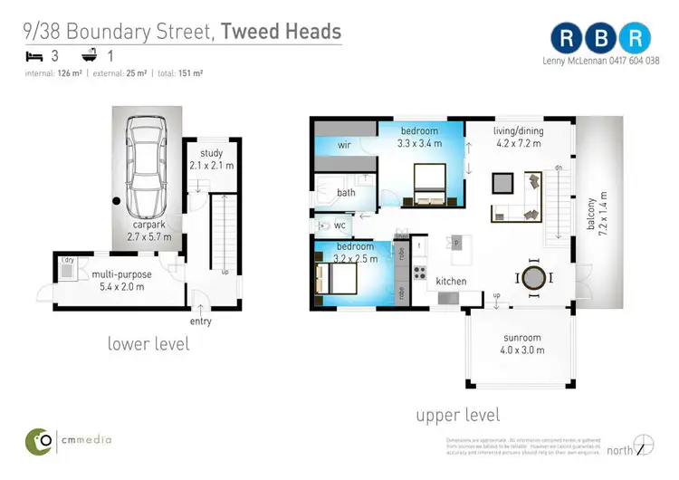 Floorplan of Homely unit listing, 9/38 Boundary Street, Tweed Heads NSW 2485