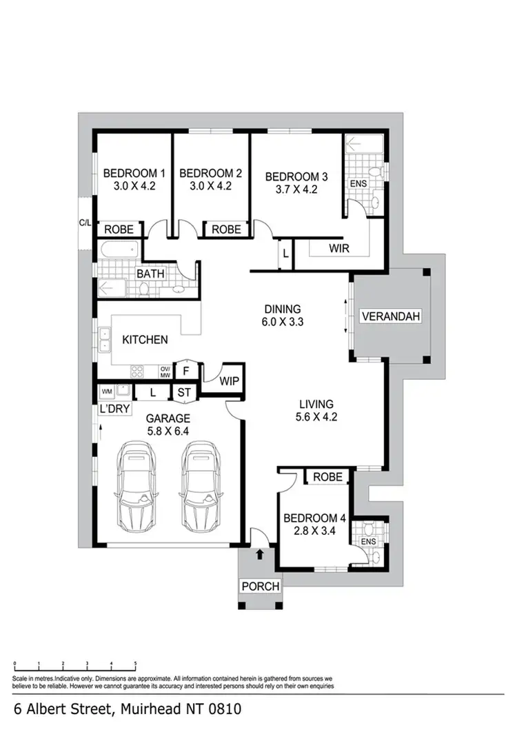 Floorplan of Homely house listing, 6 Albert Street, Muirhead NT 810