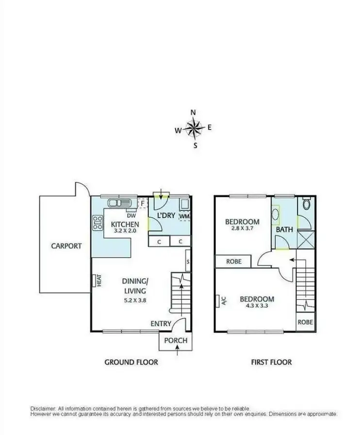 Floorplan of Homely townhouse listing, 12/494 Mitcham Road, Mitcham VIC 3132