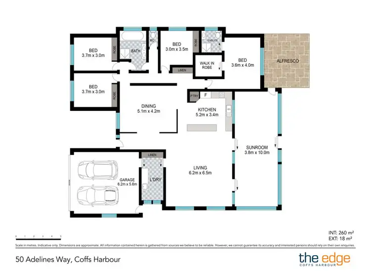 Floorplan of Homely house listing, 50 Adelines Way, Coffs Harbour NSW 2450