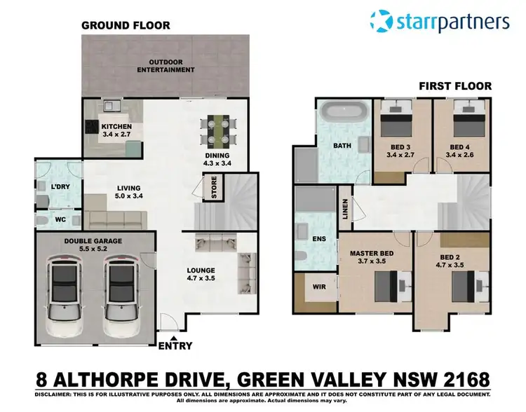 Floorplan of Homely house listing, 8 Althorpe Drive, Green Valley NSW 2168