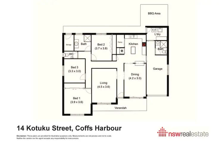 Floorplan of Homely house listing, 14 Kotuku Street, Coffs Harbour NSW 2450