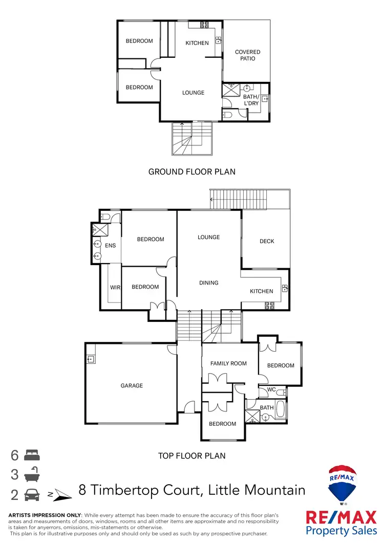 Floorplan of Homely house listing, 8 Timber Top Court, Little Mountain QLD 4551