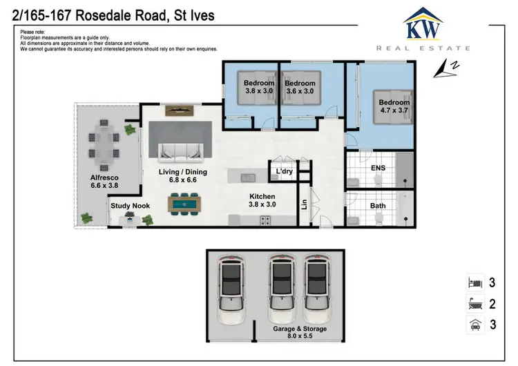 Floorplan of Homely unit listing, 2 165-167 Rosedale Road, St Ives, NSW 2075, St Ives NSW 2075