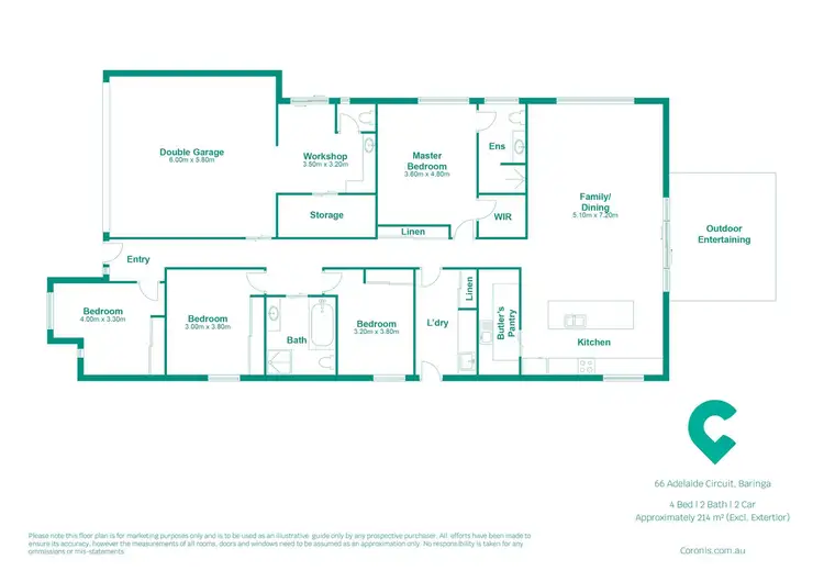 Floorplan of Homely house listing, 66 Adelaide Circuit, Baringa QLD 4551
