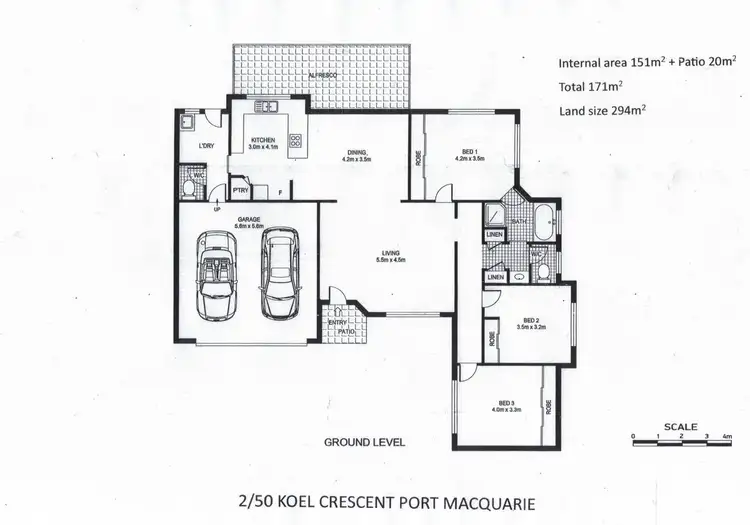 Floorplan of Homely villa listing, 2/50 Koel Cresent, Port Macquarie NSW 2444