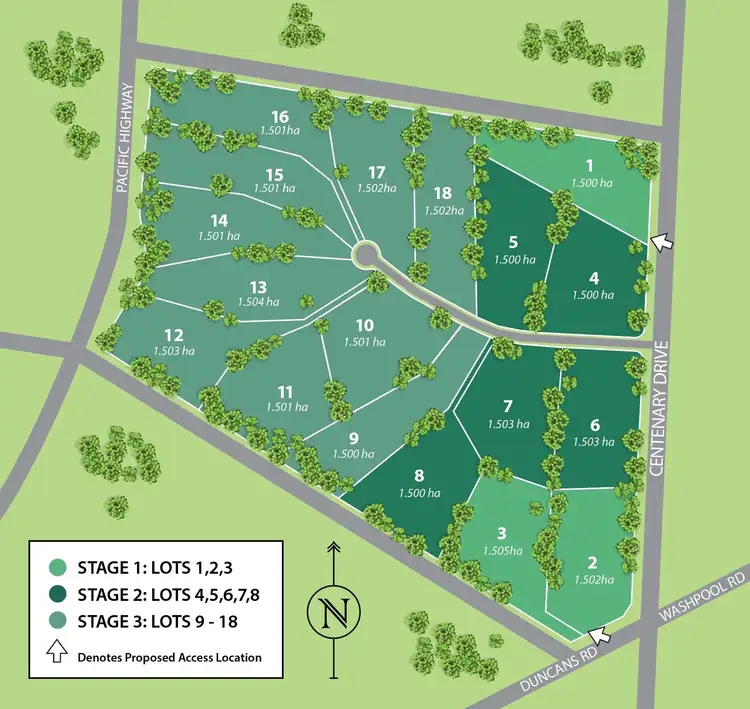Floorplan of Homely land listing, Lot 3 Centenary Drive, Clarenza NSW 2460