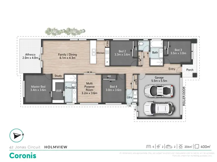 Floorplan of Homely house listing, 42 Jonas Circuit, Holmview QLD 4207