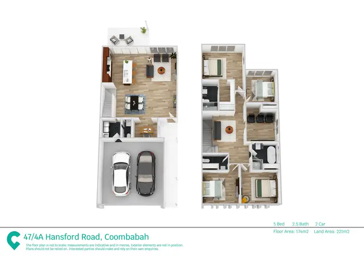 Floorplan of Homely townhouse listing, 47/4a-8 Hansford Road, Coombabah QLD 4216