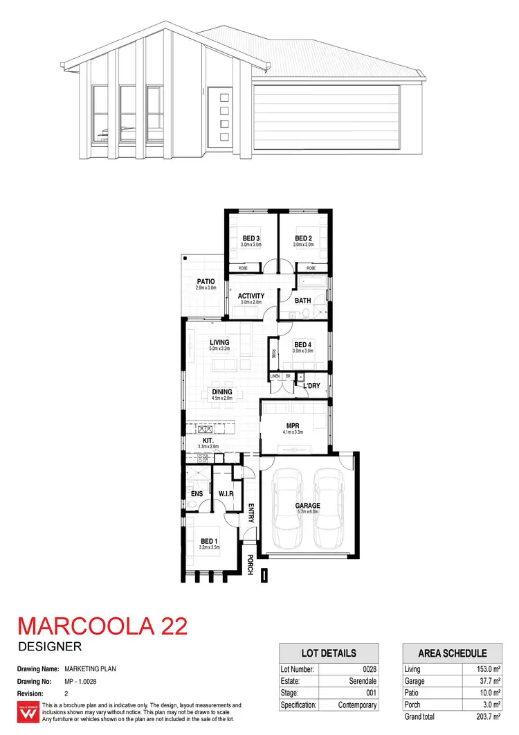 Floorplan of Homely house listing, 27 Amy Drive, Coomera QLD 4209