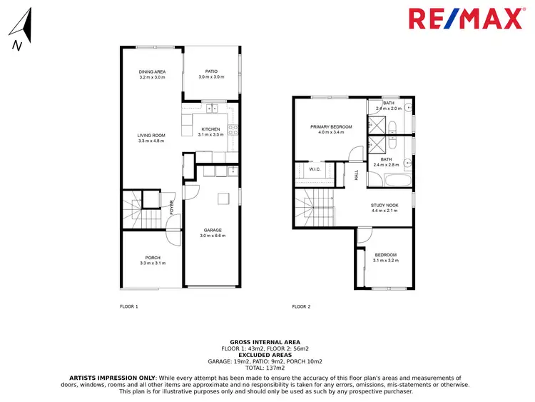 Floorplan of Homely townhouse listing, 8/10 Imagination Drive, Nambour QLD 4560
