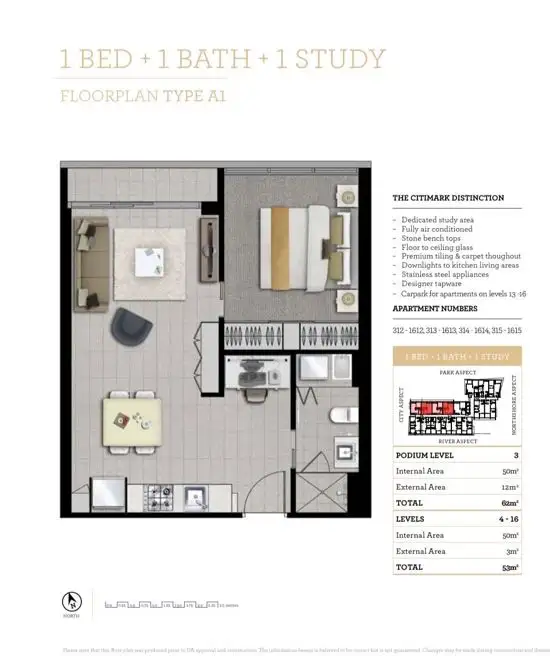 Floorplan of Homely apartment listing, 914/35 Hercules Street, Hamilton QLD 4007