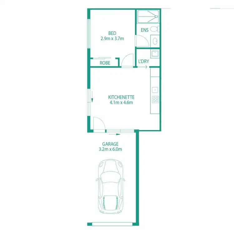Floorplan of Homely semi-detached listing, 2/17 Joy Crescent, Mango Hill QLD 4509