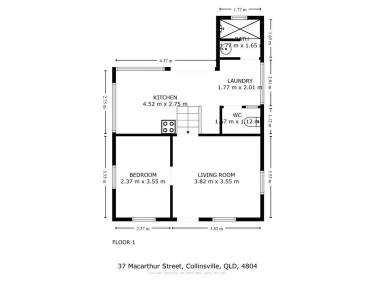 Floorplan of Homely house listing, 37 Macarthur Street, Collinsville QLD 4804