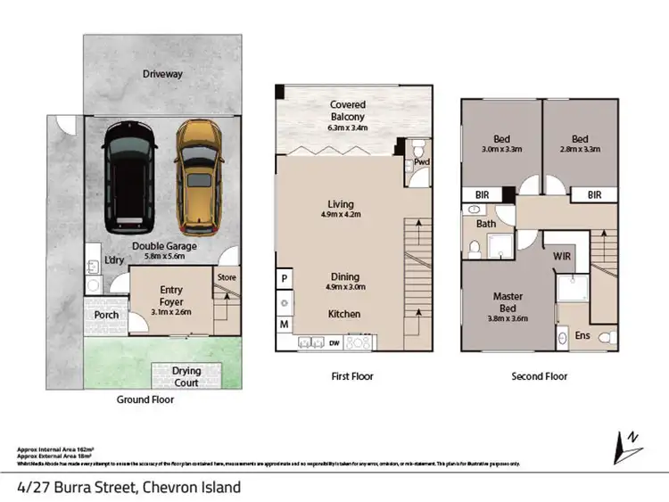 Floorplan of Homely villa listing, 4/27 Burra Street, Chevron Island QLD 4217