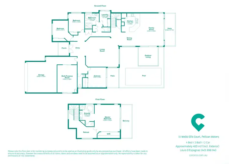 Floorplan of Homely house listing, 11 Webb Ellis Court, Pelican Waters QLD 4551