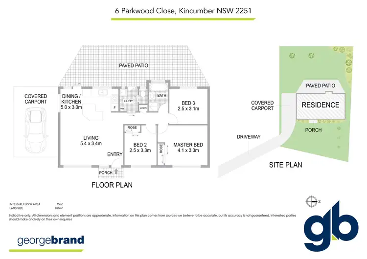 Floorplan of Homely house listing, 6 Parkwood Close, Kincumber NSW 2251