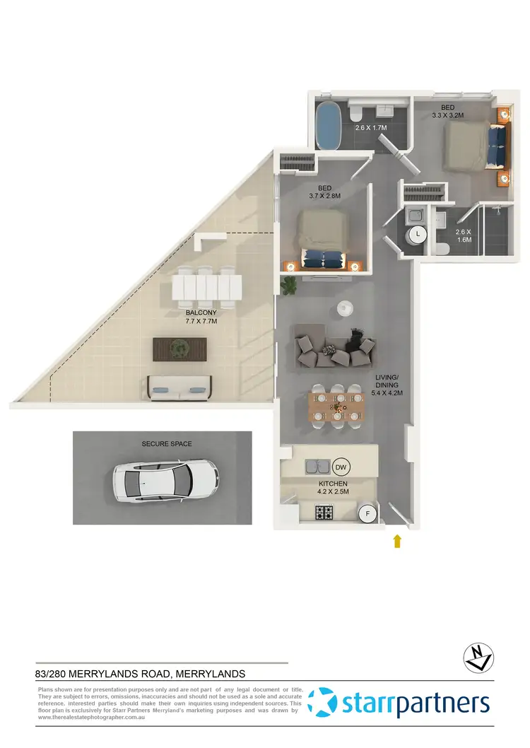 Floorplan of Homely unit listing, 83/280 Merrylands Road, Merrylands NSW 2160