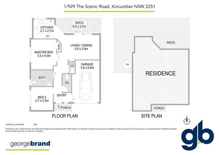 Floorplan of Homely villa listing, 1/929 The Scenic Road, Kincumber NSW 2251