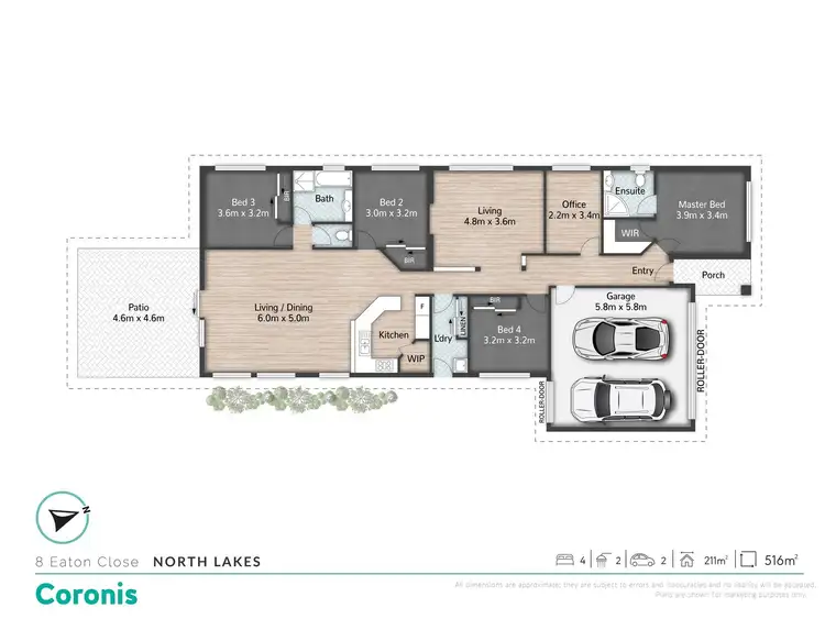 Floorplan of Homely house listing, 8 Eaton Close, North Lakes QLD 4509