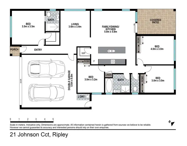 Floorplan of Homely house listing, 21 Johnson Circuit, Ripley QLD 4306