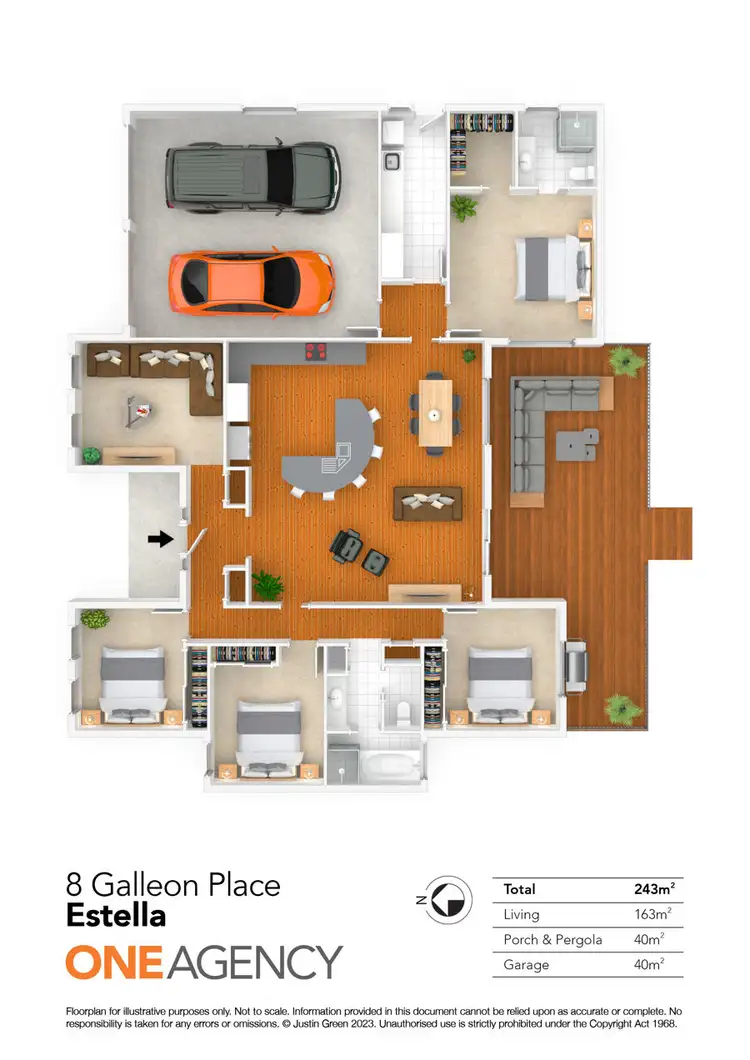 Floorplan of Homely house listing, 8 GALLEON PLACE, Estella NSW 2650