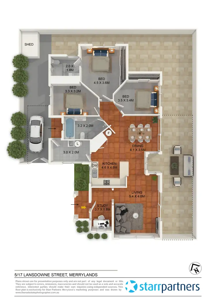Floorplan of Homely villa listing, 5/17 Lansdowne Street, Merrylands NSW 2160