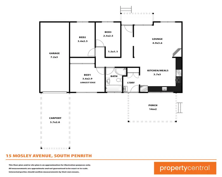 Floorplan of Homely house listing, 15 Mosely Avenue, South Penrith NSW 2750