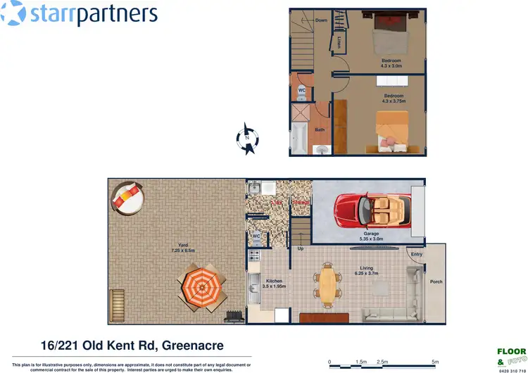 Floorplan of Homely townhouse listing, 16/221 Old Kent Road, Greenacre NSW 2190