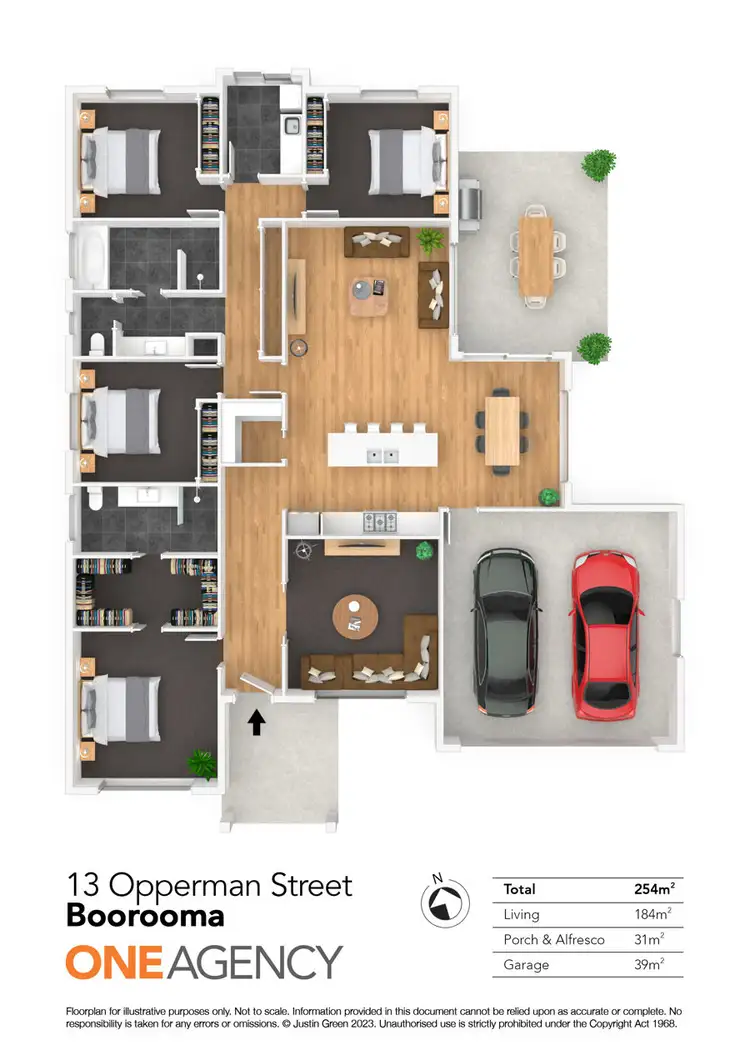 Floorplan of Homely house listing, 13 OPPERMAN STREET, Boorooma NSW 2650