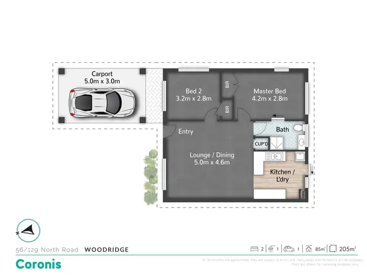 Floorplan of Homely townhouse listing, 56/129 North Road, Woodridge QLD 4114