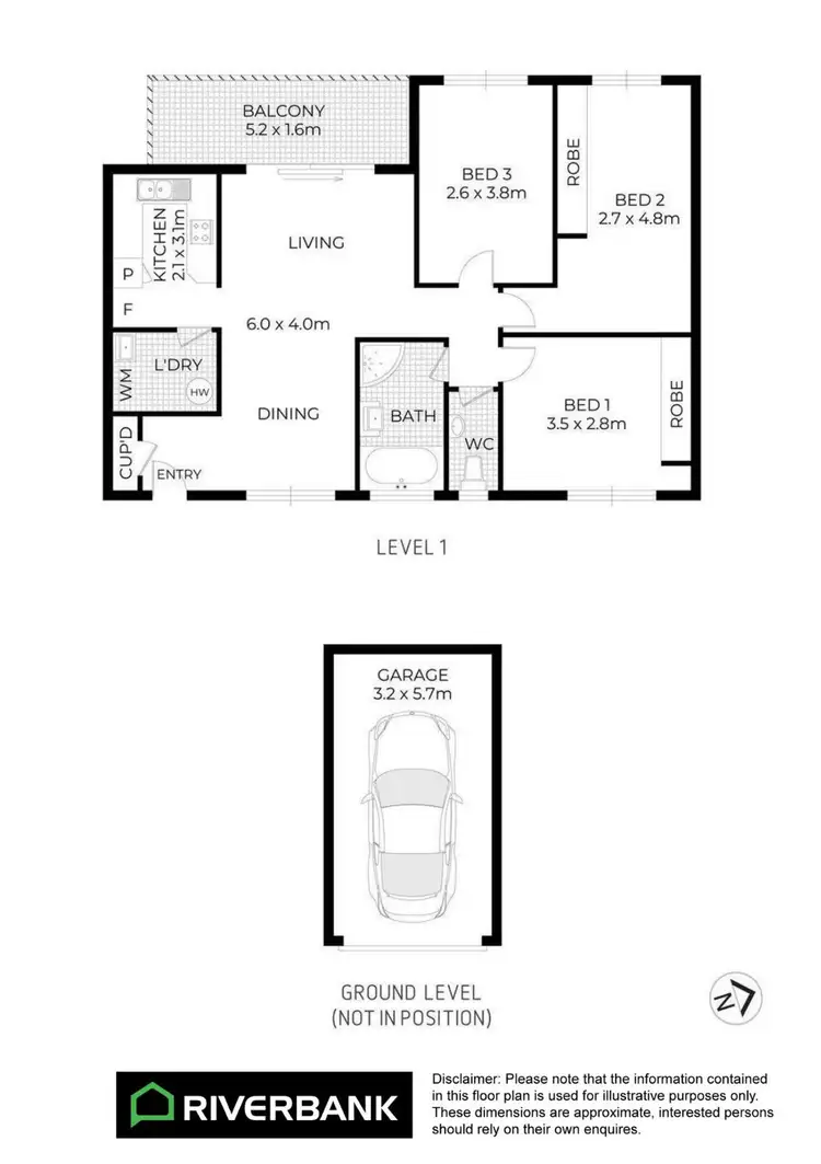 Floorplan of Homely unit listing, 19/32-36 Sherwood Road, Merrylands NSW 2160