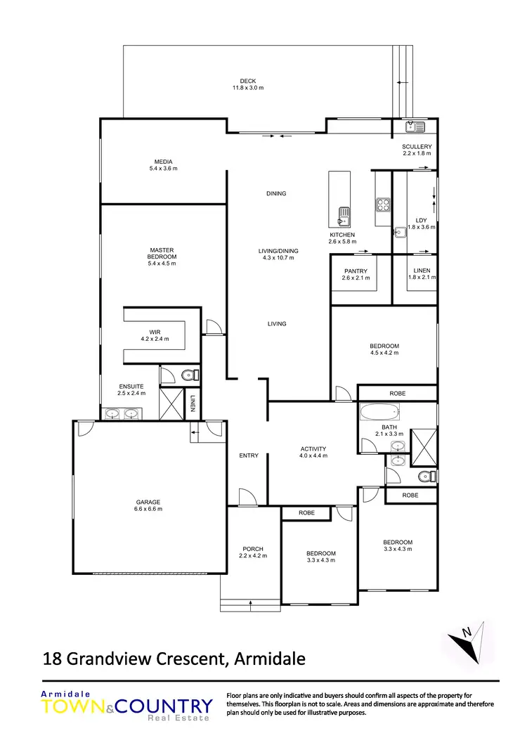 Floorplan of Homely house listing, 18 Grandview Crescent, Armidale NSW 2350