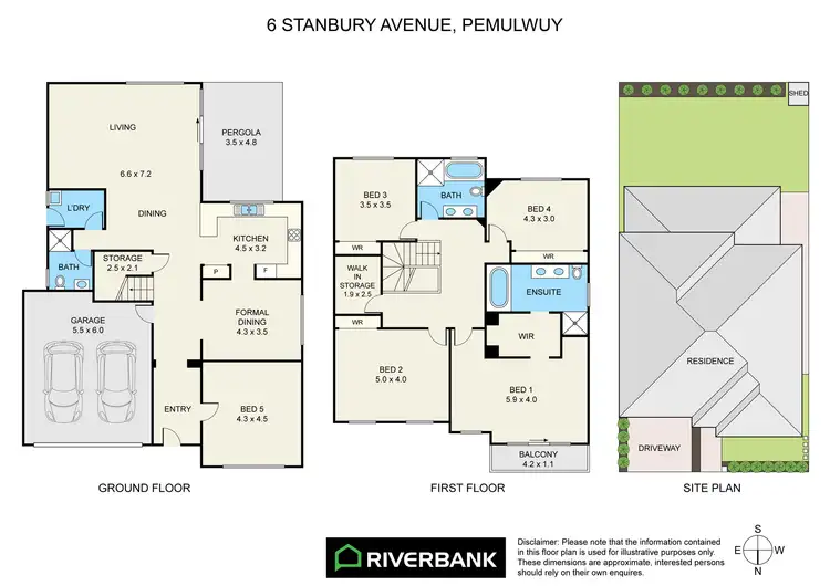 Floorplan of Homely house listing, 6 Stanbury Avenue, Pemulwuy NSW 2145