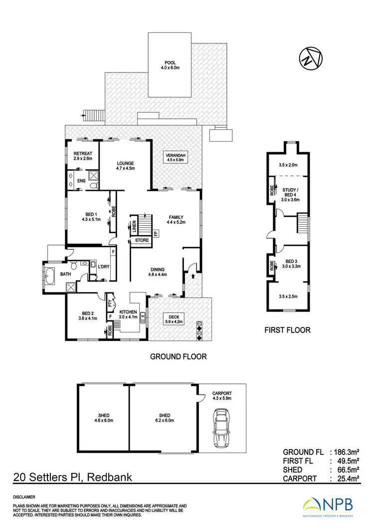 Floorplan of Homely rural property listing, 20 Settlers Place, Redbank NSW 2446