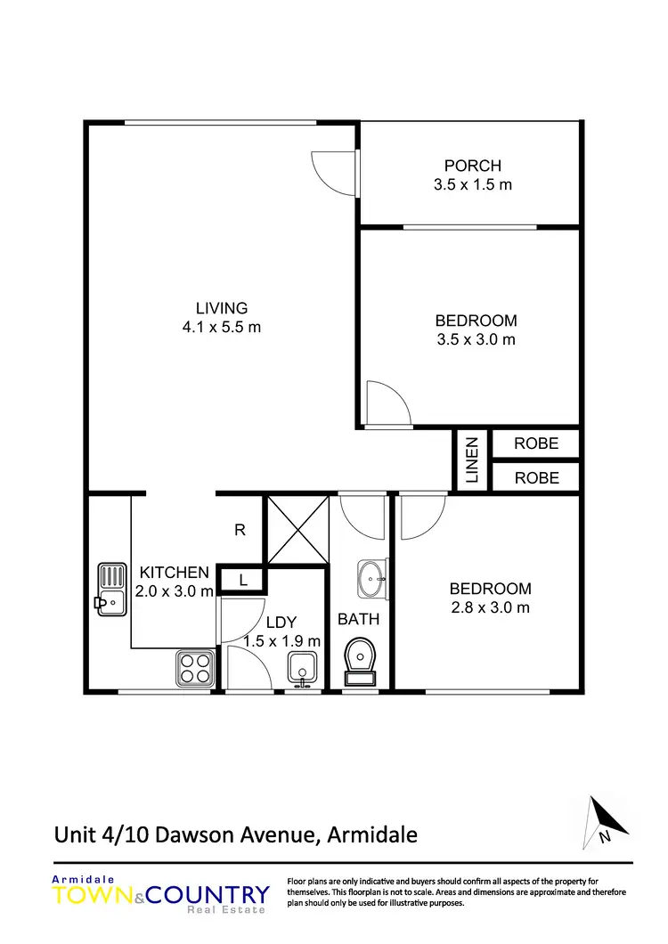 Floorplan of Homely unit listing, 4/10 Dawson Avenue, Armidale NSW 2350