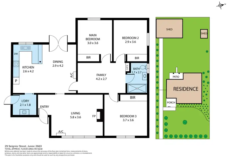 Floorplan of Homely house listing, 29 Seignior Street, Junee NSW 2663