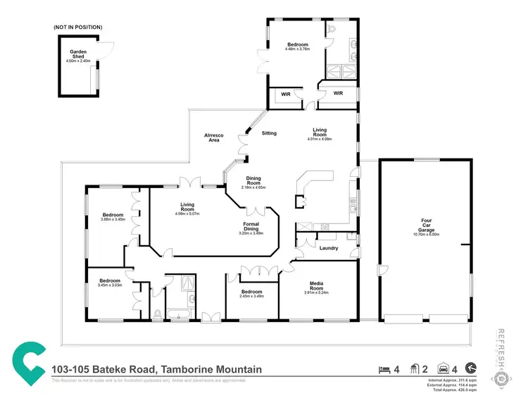 Floorplan of Homely house listing, 103-105 Bateke Road, Tamborine Mountain QLD 4272