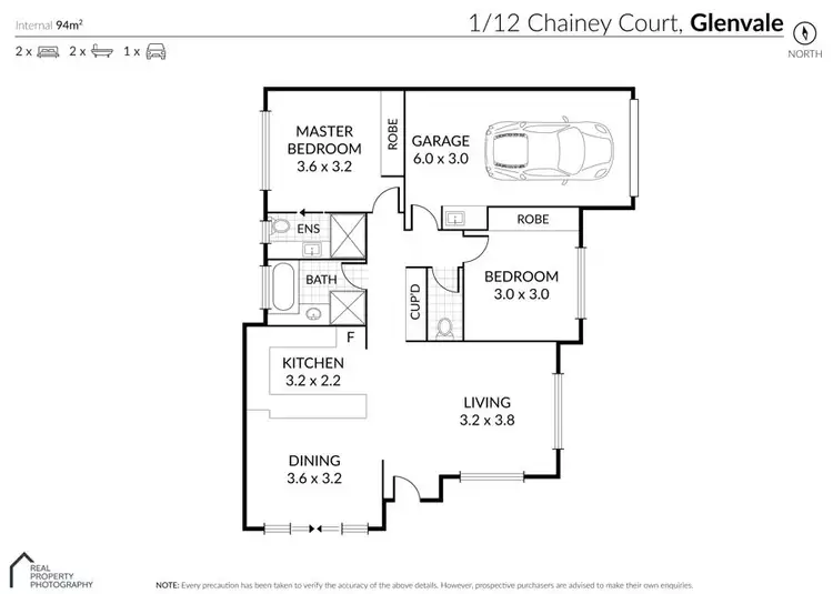 Floorplan of Homely house listing, 1/12 chainey court,, Glenvale QLD 4350